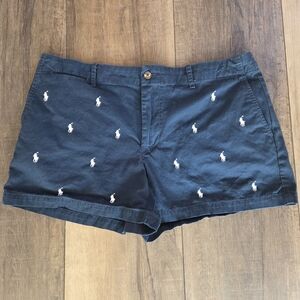 Polo By Ralph Lauren Navy Cotton Chino Pony Shorts